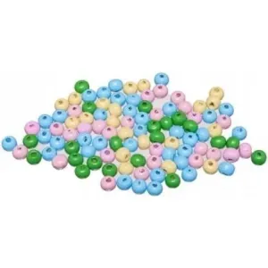 Koraliki drewniane Brewis 8mm Mix Pastel, 100szt